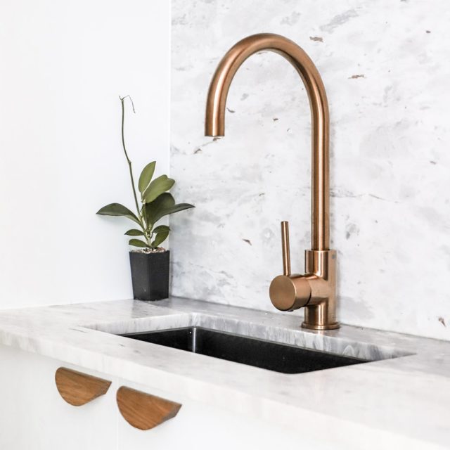 Elysian Kitchen Mixer Brushed Copper Abi Interiors Uk