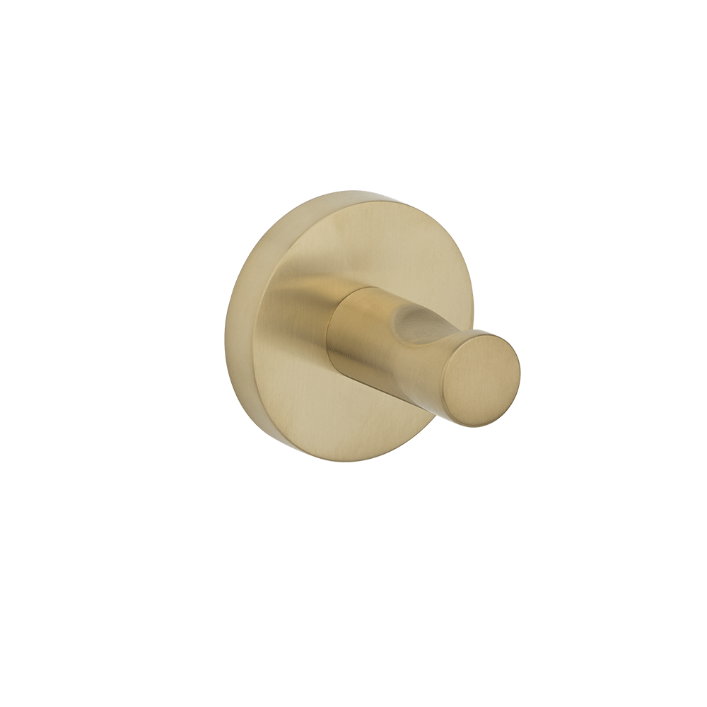 Elysian Single Towel Rail Brushed Brass Abi Interiors Uk