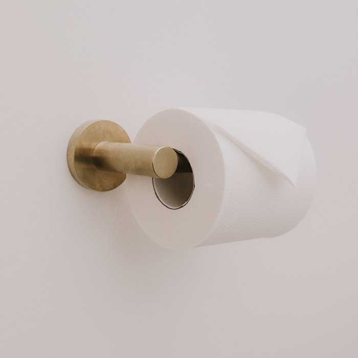 Elysian Toilet Roll Holder - Brushed Brass - ABI Interiors UK