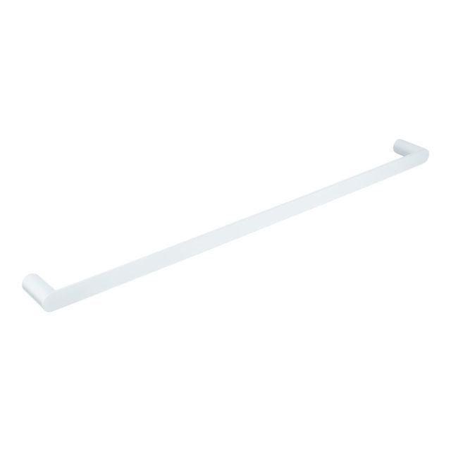 Milani Single Towel Rail 800mm - White - ABI Interiors UK