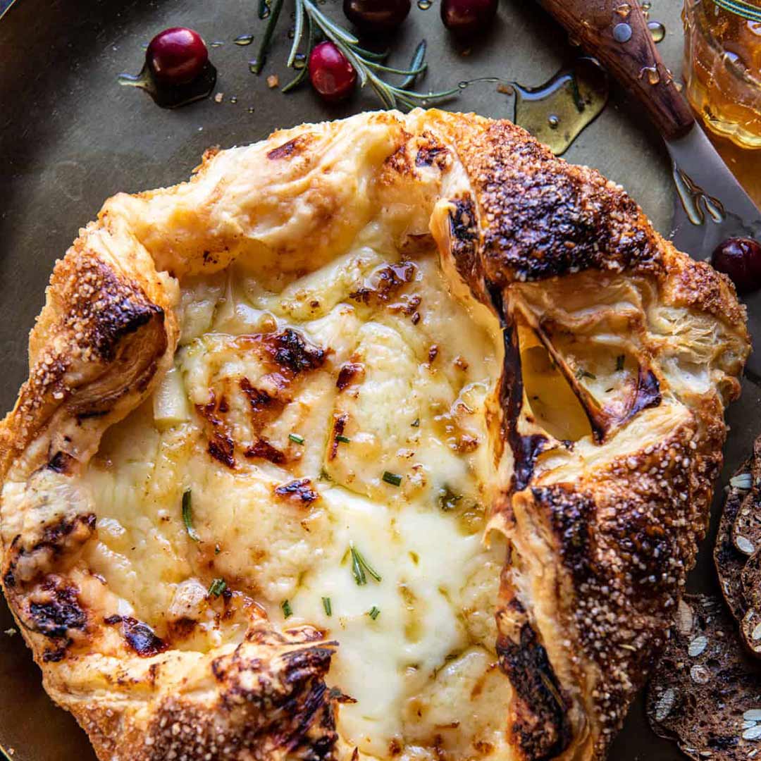 What to serve as an entree for Christmas lunch - baked gruyere in pastry with rosemary and garlic
