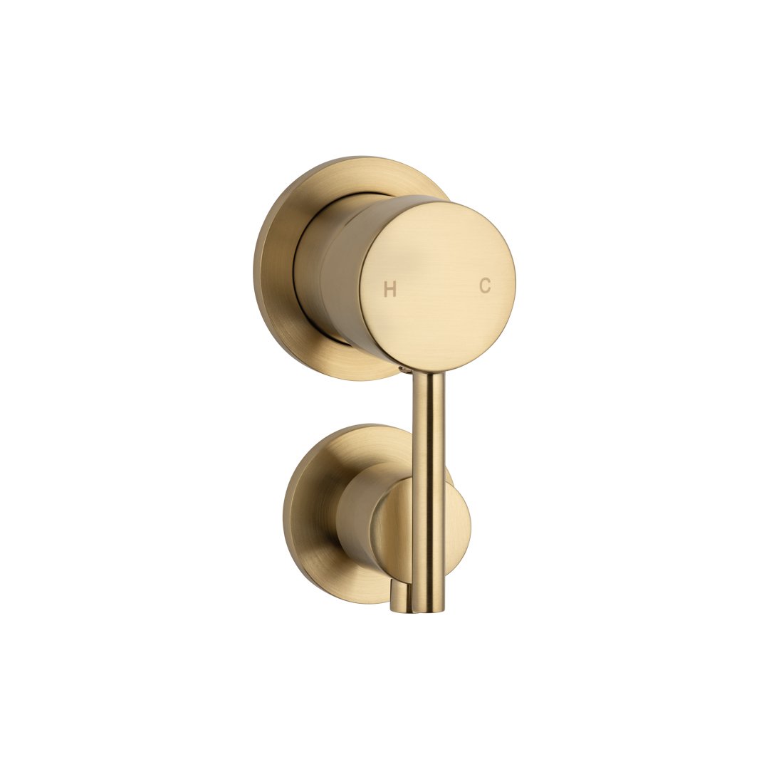 Elysian Shower Bottom Diverter - Brushed Brass - ABI Interiors UK