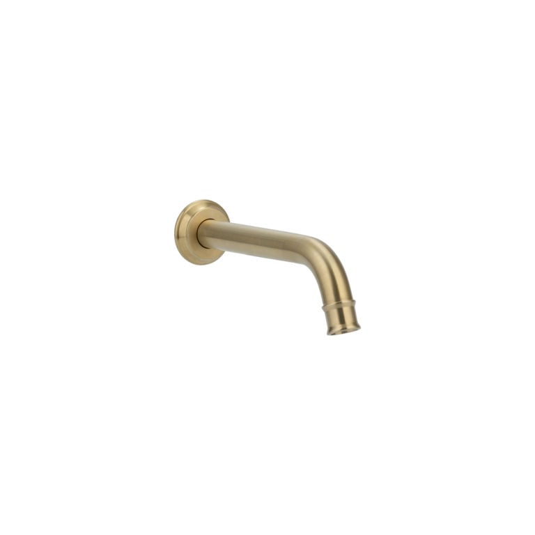 Kingsley Wall Mounted Spout - Brushed Brass - ABI Interiors UK