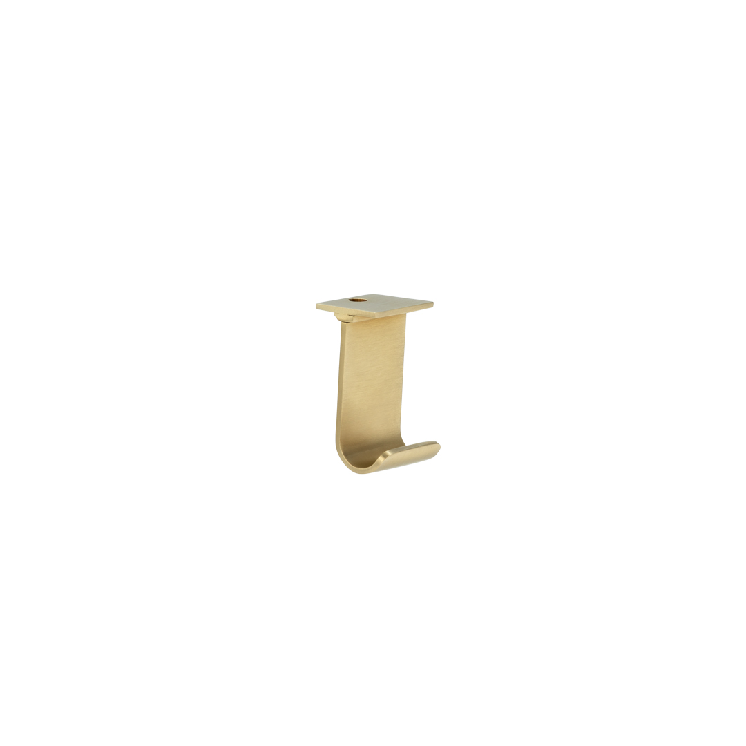 Maya Shower Hook - Brushed Brass - ABI Interiors UK